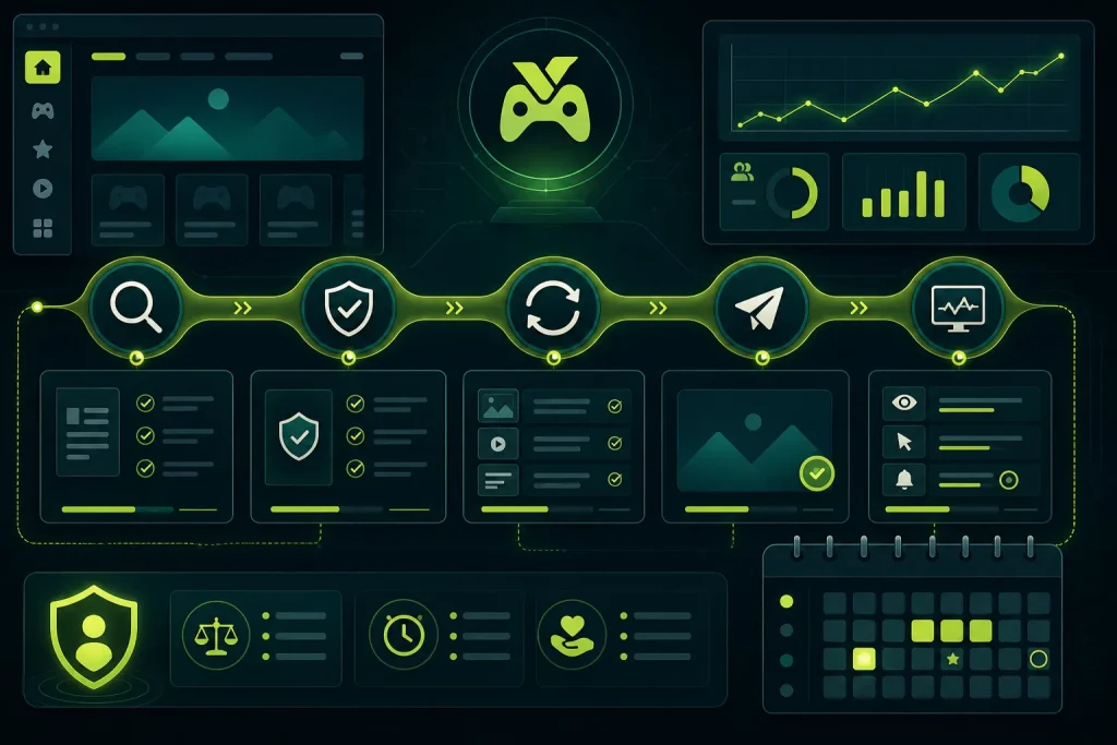 Yono Games editorial standards visual