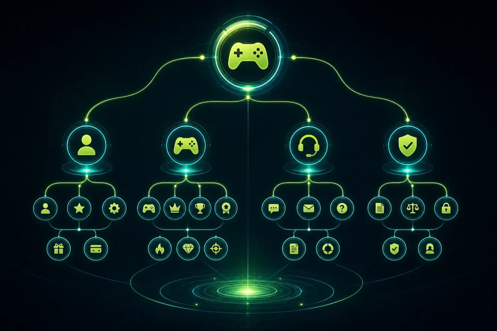 Yono Games website navigation visual